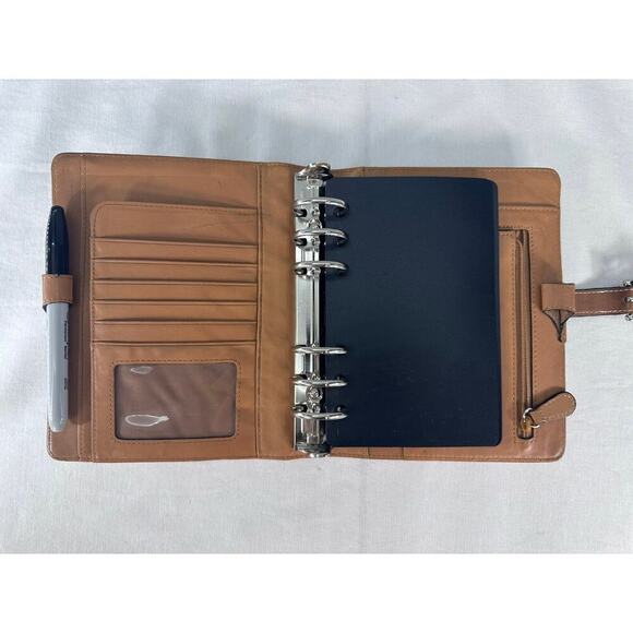Franklin Covey Leather 7.5” x 6” Day Planner/ Calendar/ Organizer Office Work - Picture 4 of 9